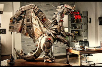 Origami dragon
