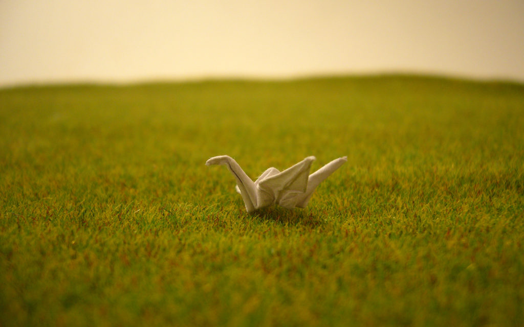 Оригами журавлик Origami crane