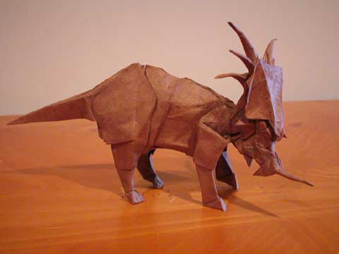 Origami Styracosaurus Origami Styracosaurus