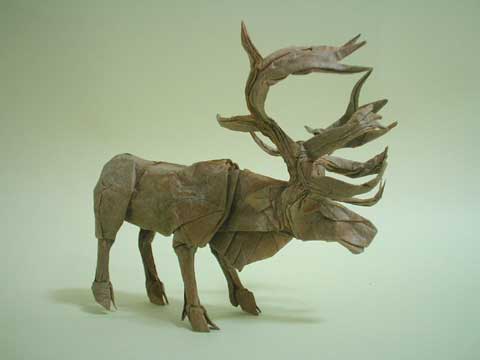Origami Caribu Оригами Олень