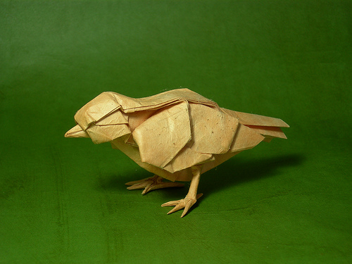Origami Little Bird Маленькая Оригами птичка