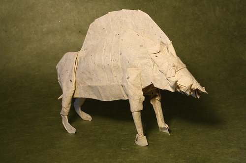 Origami Divine boar Origami Divine boar