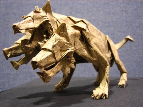 Origami Cerberus Оригами Цербер