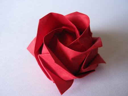 Оригами роза
