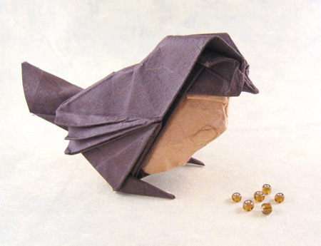 Little bird Маленькая оригами птичка