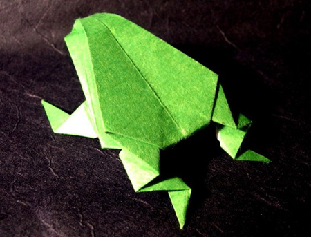 Frog Оригами лягушка