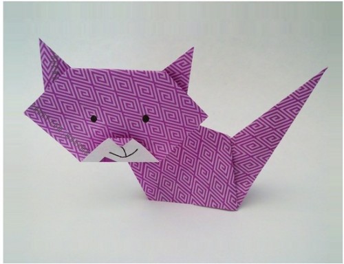 kote-horosh Кот оригами