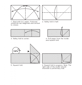 Схема сборки формы "Двойная птица"