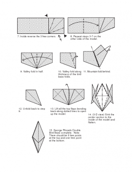 Схема сборки формы "Двойная птица", продолжение