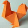 Оригами петух