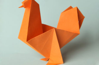 Оригами петух
