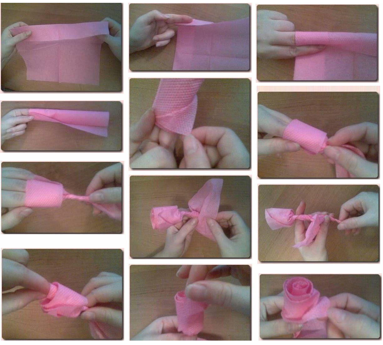 Видео как сделать быстро и легко. Как сделать розу из салфетки бумажной. Как сделать розы из салфеток пошагово. Как сделать розочку из чалыетк.
