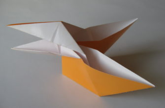 Ворона из бумаги / Оригами из бумаги