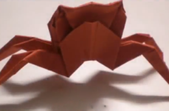 оригами краб