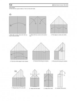 кот оригами схема часть1 кот оригами схема часть1