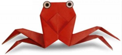 краб оригами краб оригами