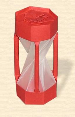 оригами песочные часы