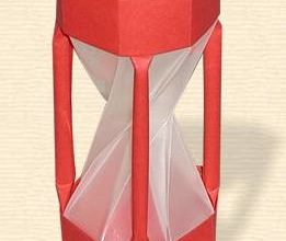 оригами песочные часы