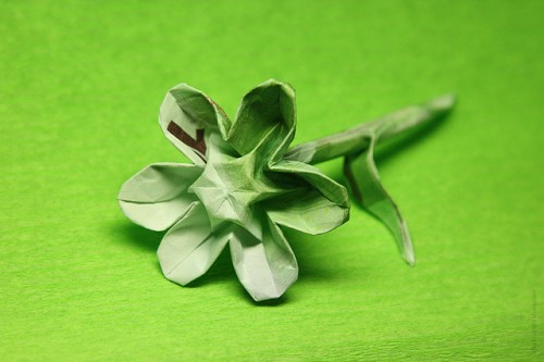 цветок оригами