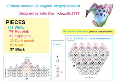 схема сборки павлина схема сборки павлина