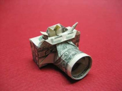 Фотоаппарат оригами из доллара