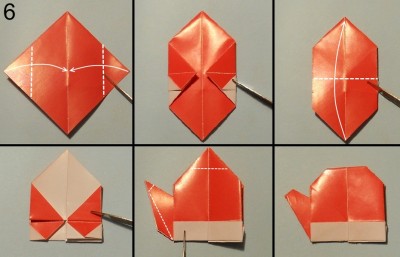 оригами снеговик схема 6 оригами снеговик схема 6