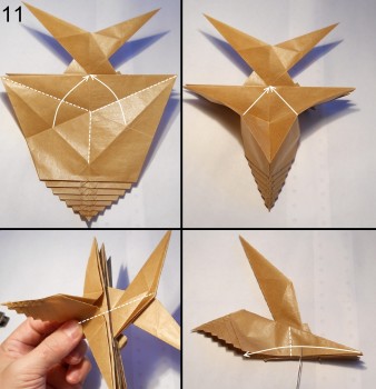 Муха оригами схема 11 Муха оригами схема 11