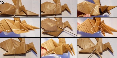 Муха оригами схема 12 Муха оригами схема 12