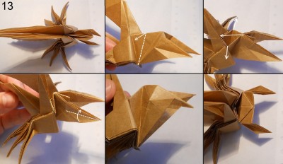 Муха оригами схема 13 Муха оригами схема 13