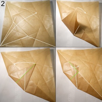 Муха оригами схема 2 Муха оригами схема 2