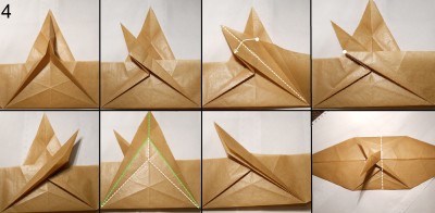 Муха оригами схема 4 Муха оригами схема 4