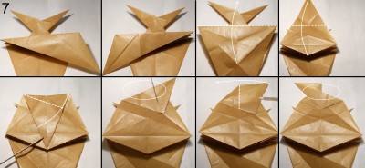 Муха оригами схема 7 Муха оригами схема 7
