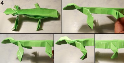 ящерица с ребристой спинкой схема 4 ящерица с ребристой спинкой схема 4