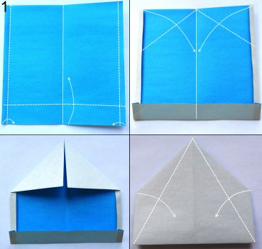 Оригами снегурочка схема 1