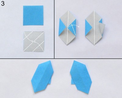 Оригами снегурочка схема 3