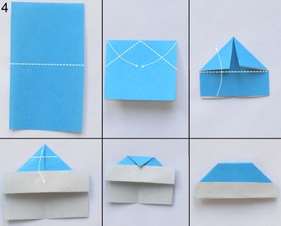 Оригами снегурочка схема 4