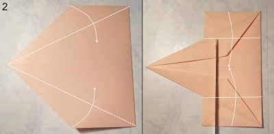 Свеча оригами схема 2
