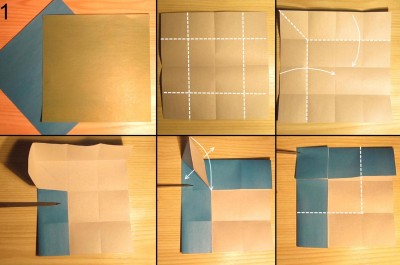 Оригами ваза с лепестками схема 1 Оригами ваза с лепестками схема 1