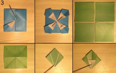 Оригами ваза с лепестками схема 3 Оригами ваза с лепестками схема 3