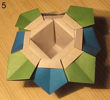 Оригами ваза с лепестками схема 5 Оригами ваза с лепестками схема 5