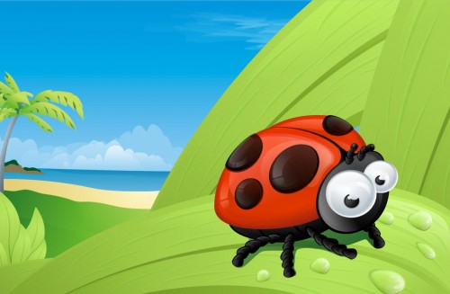 Божья коровка оригами мастер-класс