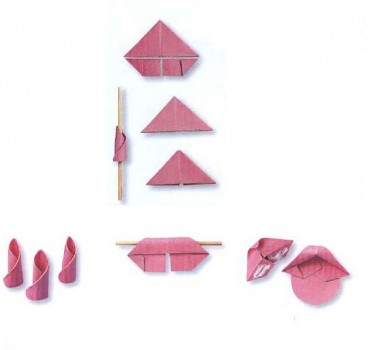 Модульное оригами торт розочки