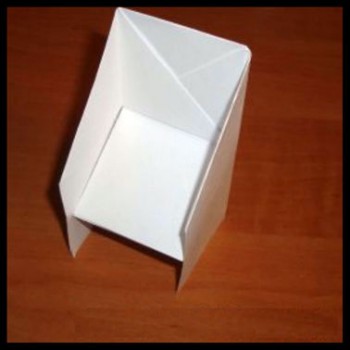 Оригами бумажный стул мастер-класс схема