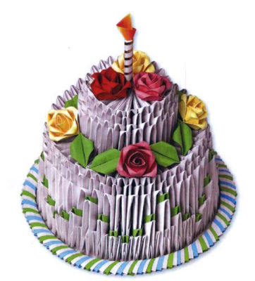 Торт модульное оригами мастер-класс