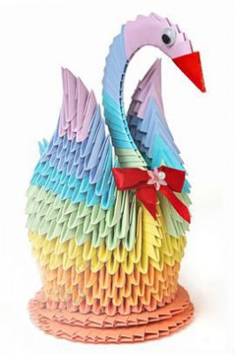 Великолепный модульный Лебедь оригами Великолепный модульный Лебедь оригами