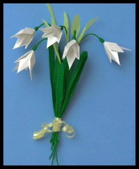 Букет из подснежников мастер-класc схема Букет из подснежников мастер-класc схема