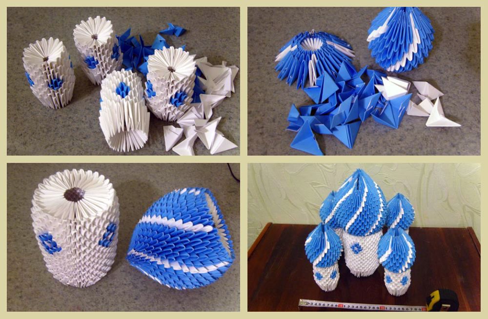 Модульное оригами светофор