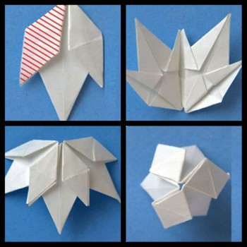 Подснежники оригами схема 2-5 Подснежники оригами схема 2-5