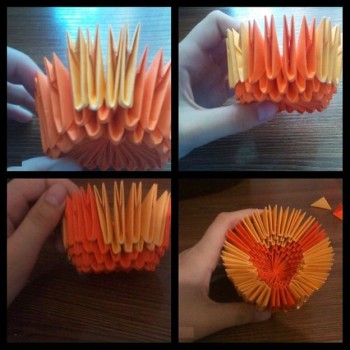 Модульная кружка оригами схема складывания 5-8 Модульная кружка оригами схема складывания 5-8