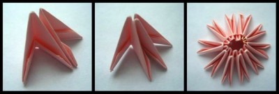 Модульное оригами для начинающих ромашка шаг 1